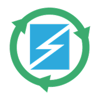 The logo of Ora e-Cars business.
												Consists of the world central
												battery like rectangle with a
												lighting inside encircled by a
												circle that has three embedded
												arrows that indicated renewable
												and recyclation.